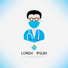 Medical design doctor icon.vector illustration