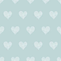White lace hearts textile texture seamless pattern background