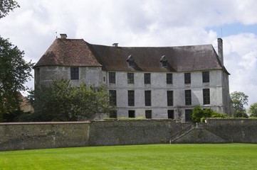 Fototapeta na wymiar chateau de harcourt en normandie france