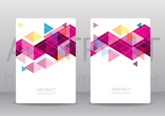 Abstract colorful geometric triangular backgrounds. vector moder