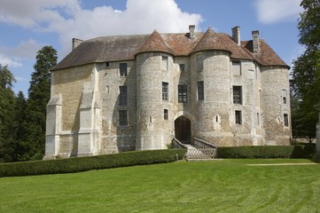 chateau de harcourt en normandie france