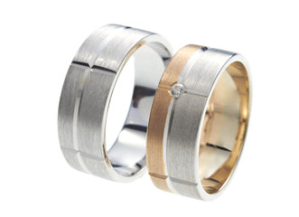 Wedding rings isolation