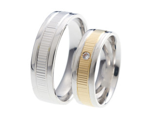 Wedding rings isolation