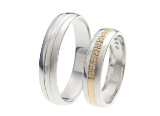 Wedding rings isolation