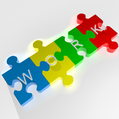Fototapeta premium Work puzzle