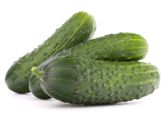 Cucumber vegetable  isolated on white background cutout