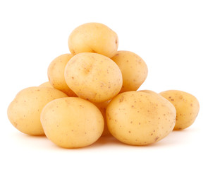 new potato tuber isolated on white background cutout