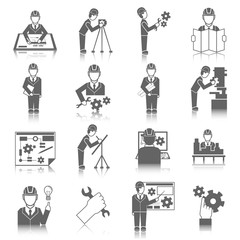 Set of engineer icons