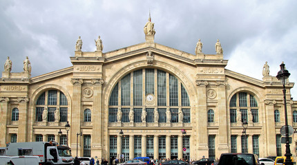 Fototapeta na wymiar Gare du Nord in Paris