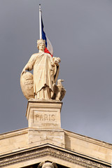 Zentrale Figur am Gare du Nord in Paris