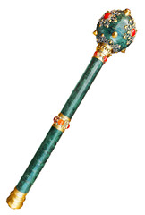 Scepter (mace) isolated, Clipping path included.