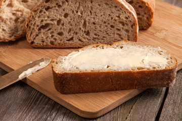 Slice of bread.