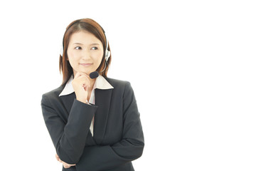 笑顔のオペレーター