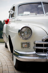 Retro wedding car