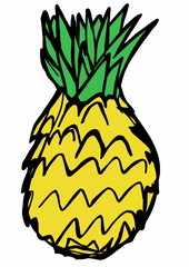 doodle  pineapple
