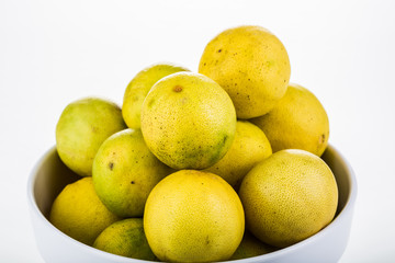 group of lemon isolated on white background