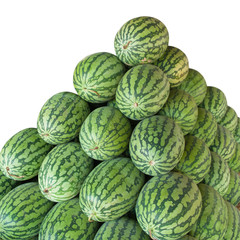 Fototapeta premium Watermelon isolated with clipping path
