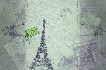 Paris theme illustration