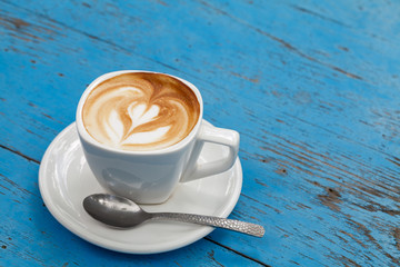 Cup of coffee latte