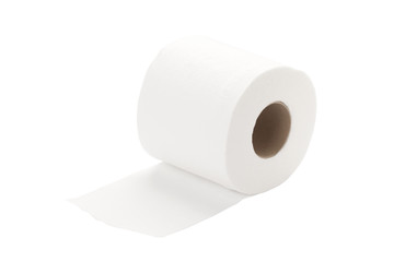 rolled toilet paper