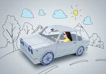 Car traveling