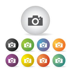 camera icon set