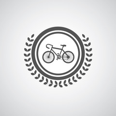 Retro bicycle vector symbol