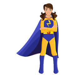 Girl in superhero costume © Macrovector