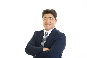 笑顔のビジネスマン