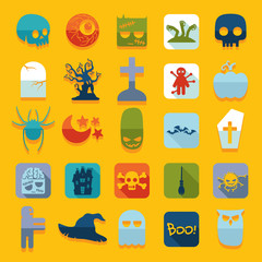 Set of halloween icons