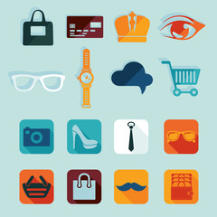 Set of fashion icons