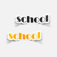 realistic design element: school