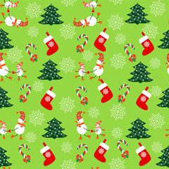 Seamless Christmas pattern - Illustration