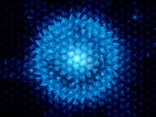 Round nanotechnology abstract background