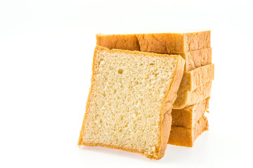 Bread isolated on white