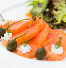 Smoked salmon salad