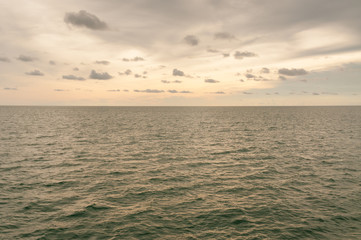 Beautiful sky at sunset over the horizon