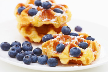 Waffle with berry b
