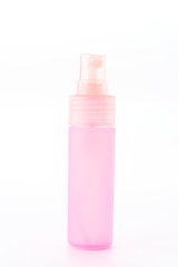 Plastic spray bottle isolated on white background