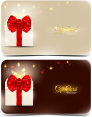 Merry X-mas and Happy New Year gift cards