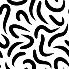 Abstract hand drawn seamless pattern.