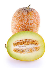 Melon isolated on white