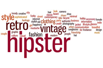 Hipster word cloud