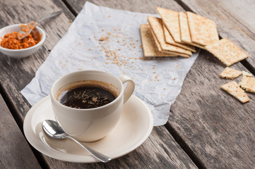 Biscuits and coffee