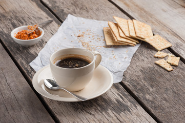 Biscuits and coffee