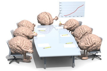 many human brains meeting around the table