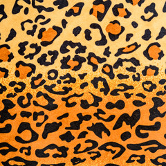 texture of leopard leather fabric