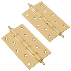 Door hinges on white