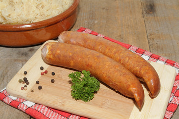 saucisses fumées