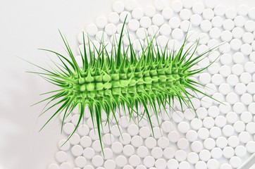 Ecoli bacterium - 3D Render